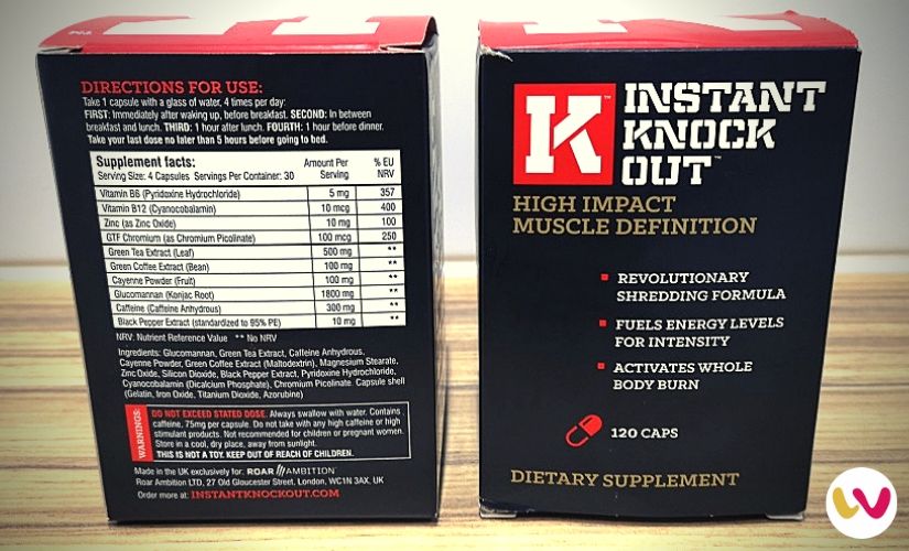 Instant Knockout Ingredients